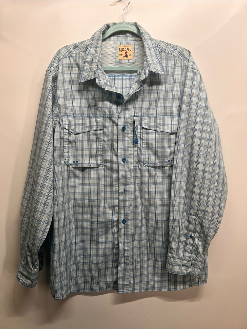RedHead Brand Co. plaid utility button-up